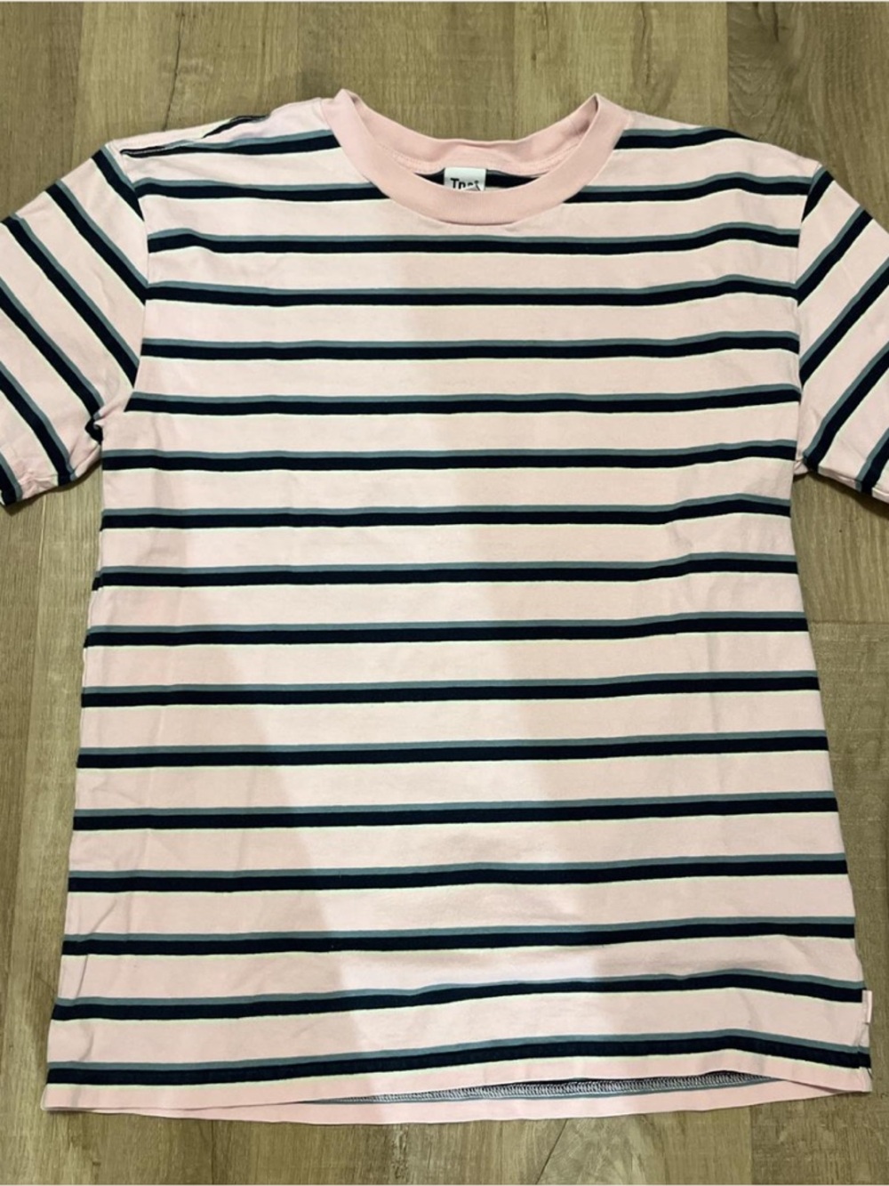 Aritizia TNA pink striped shirt